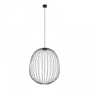 Czarna lampa wisząca ażurowa druciana owalna minimalistyczna loftowa uniwersalna klasyczna SPHERA L 11301 TK-LIGHTING