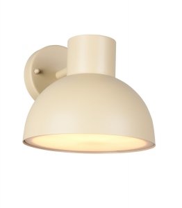 Kinkiet zewnętrzny kolor piaskowy aluminiowy półokrągły klosz minimalistyczny klasyczny uniwersalny ELBE IP44 262360166 Trio