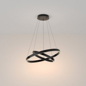 Lampa Wisząca Okrągła Czarna RIM MOD058PL-L55B3K MAYTONI