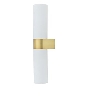 Nowoczesna Dekoracyjna Lampa Ścienna Szklany Kinkiet IP44 NATALIE II BRASS 10727 Nowodvorski Lighting