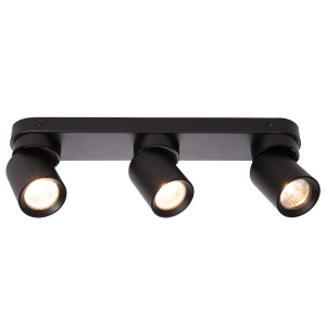 Czarna oprawa sufitowa Pointa 3 spot 3xGU10 Light Prestige