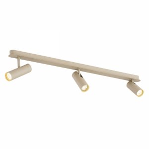 Lampa sufitowa liniowa z 3 reflektorami regulowana beżowa minimalistyczna uniwersalna LINCA 6367 Argon