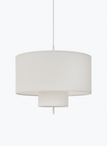 Lampa wisząca abażurowa okrągła biała minimalistyczna klasyczna uniwersalna dekoracyjna Margin 70cm 21321 New Works