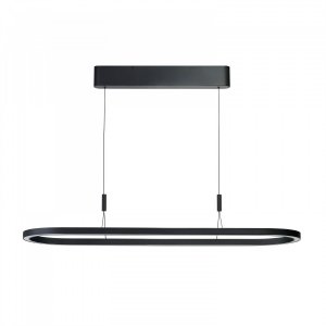 Lampa wisząca czarna LED owalny ring nowoczesna minimalistyczna 150cm LAYLA DIMM AZ6758 Azzardo