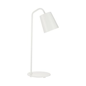 Biała lampka biurkowa stołowa nocna metalowa klasyczna minimalistyczna uniwersalna ZEN MT1232 white Step Into Design