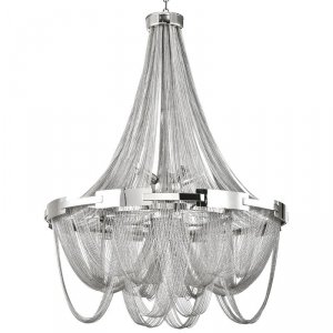 LAMPA WISZĄCA ŻYRANDOL GLAMOUR COSMO LIGHT ROMA P09109NI