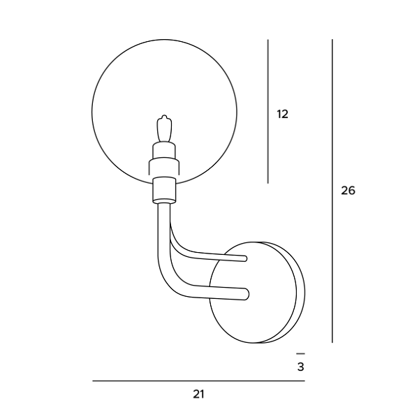 Nowoczesny Kinkiet w Stylu Loft MAXLIGHT BUBBLE W0298 