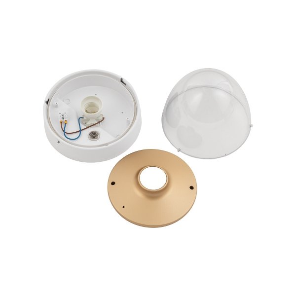 Zewnętrzna Oprawa Sufitowa Plafon IP44 NOOK  WHITE/GOLD 7970 Nowodvorski Lighting