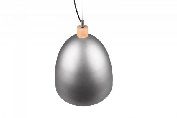 Lampa Wisząca Metalowa Kopuła Srebrna JAGGER R30681932 RL