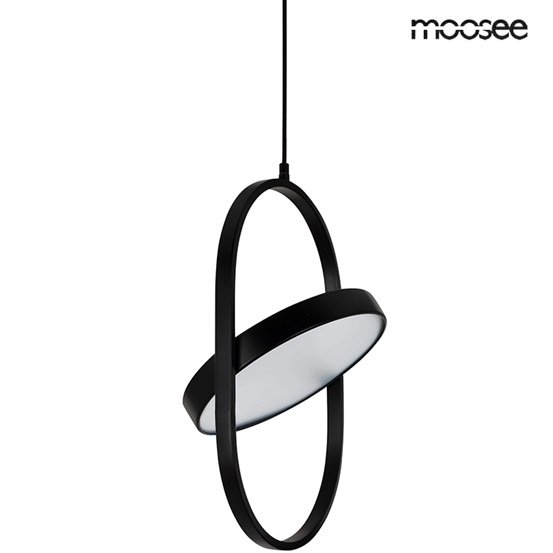 Minimalistyczna Lampa Wisząca Czarna LED SPINNER MSE010100314 MOOSEE