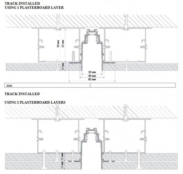 MAYTONI MAGNETIC TRACK TRX004-221B CZARNY SZYNOPRZEWÓD 1-FAZOWY DO SYSTEMU MAGNETIC WPUSZCZANY DO ZABUDOWY