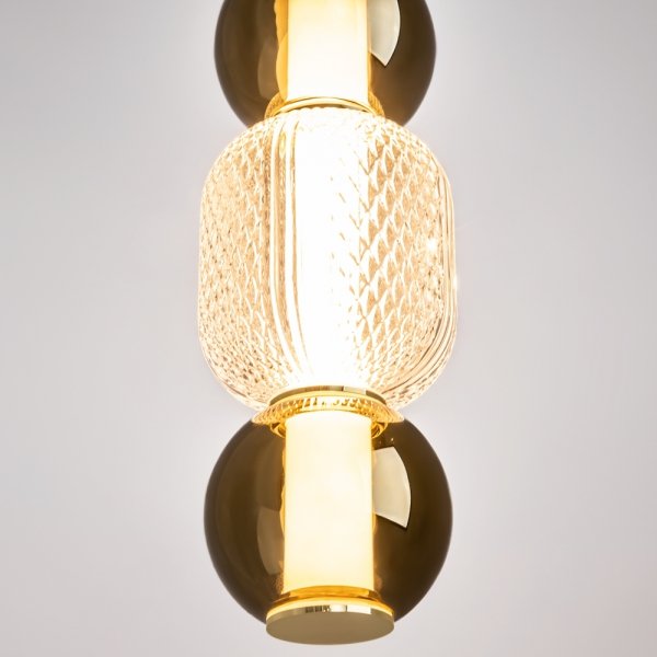 Szklana Designerska Lampa Wisząca LED Nowoczesna DROP MOD273PL-L16G3K MAYTONI