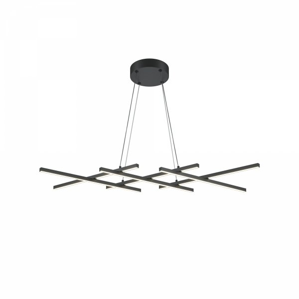 Lampa Wisząca LED Czarna Nowoczesna HALO MOD244PL-L50BK MAYTONI