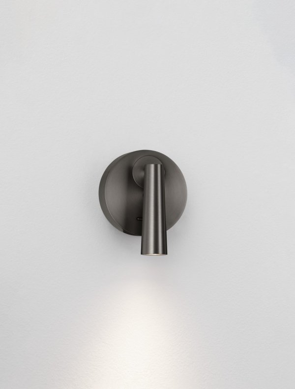 Kinkiet ścienny LED aluminiowy srebrny regulowany do czytania tuba minimalistyczny uniwersalny LAVONTO LE45531 Luces Exclusivas