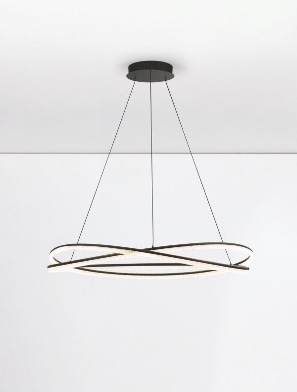 Nowoczesna Lampa Wisząca Czarna LED ILAVE LE44323 LUCES EXCLUSIVAS