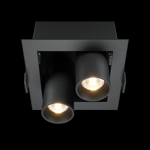 Czarna Nowoczesna Oprawa Sufitowa Wpuszczana Downlight Maytoni DL094-02-7W3K-B LED 14W