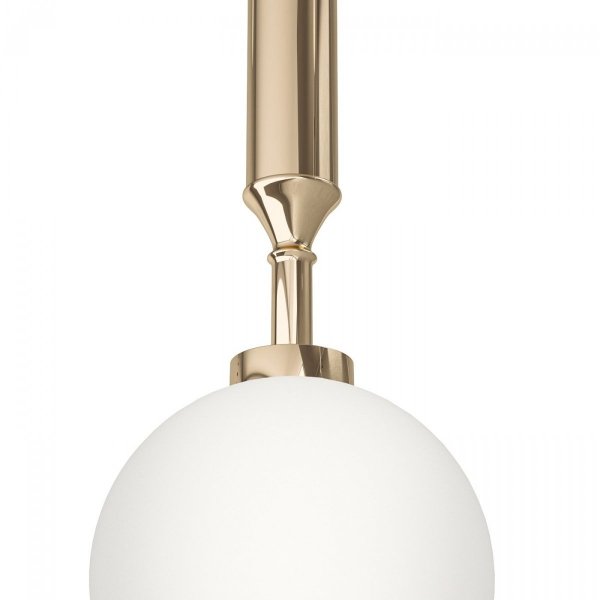 Lampa Wisząca Złota Nowoczesna Biała Kula ERO I GOLD A OR84993 ORLICKI DESIGN