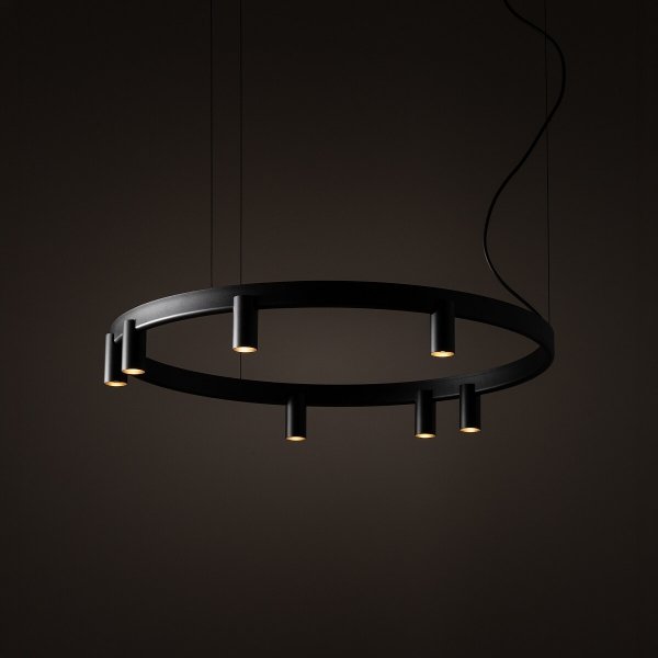 Lampa wisząca FOURTY ROUND LED VII Nowodvorski 12285 Nowoczesny żyrandol tubowy