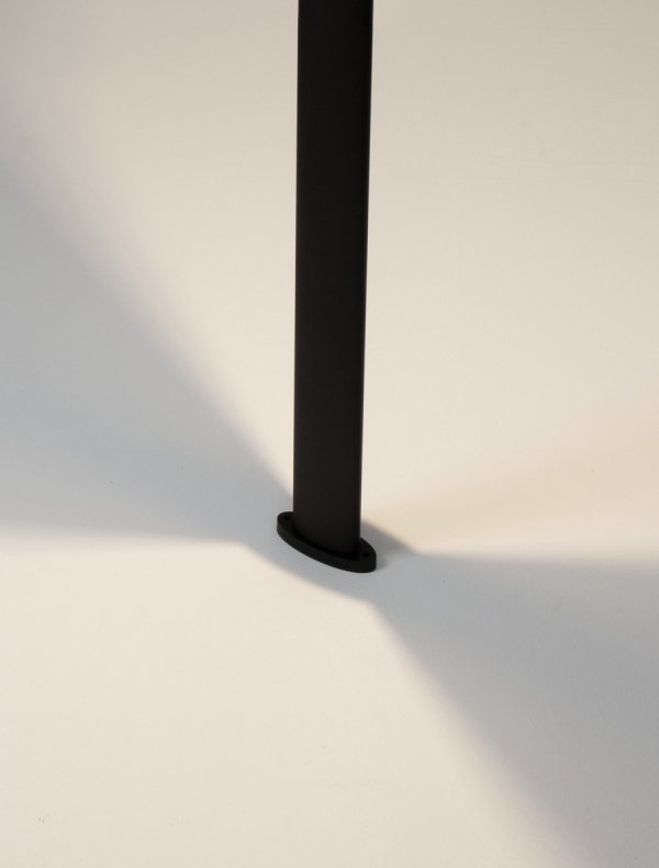Minimalistyczny słupek ogrodowy uniwersalny LED aluminiowy kolor antracyt prostokąt IP65 LUNQUERA LE75102 Luces Exclusivas