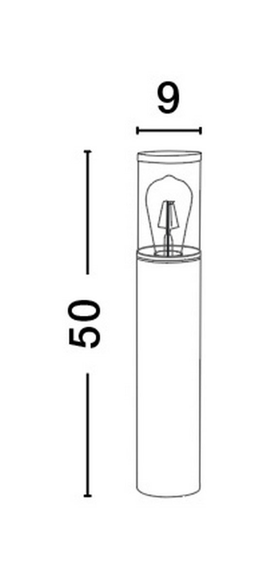 Lampa Stojąca Zewnętrzna Słupek ACAPULCO LE71495 LUCES EXCLUSIVAS