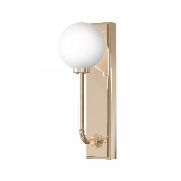 Kinkiet do łazienki złoty Art Deco szklana kula ERO Parette Gold IP44 OR85617 Orlicki Design 