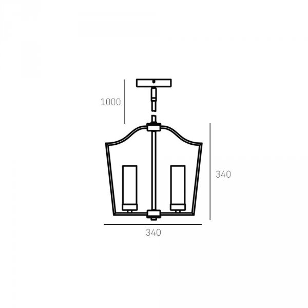 LAMPA WISZĄCA COSMO LIGHT DUBLIN P04131CH