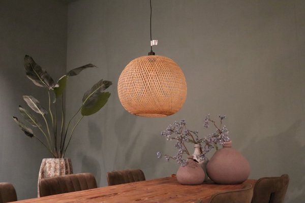 Lampa sufitowa bambusowa 38x38x35cm