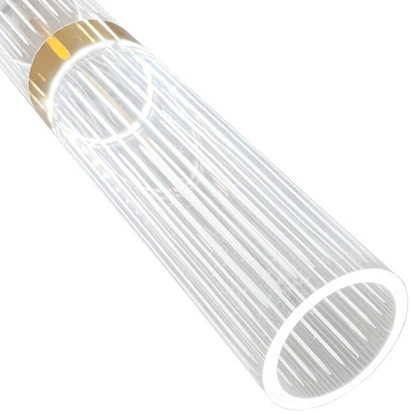 Designerska lampa wisząca w kolorze różowego złota nowoczesna art deco glamour AMBIENTE LED CCT LP-1510/1P GD Light Prestige
