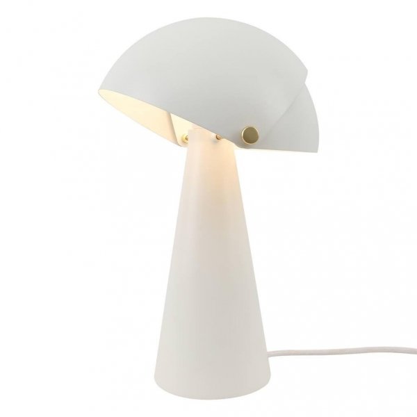 DESIGNERSKA Biała Lampa Stołowa NORDLUX ALIGN 2120095001 Nowoczesna Lampka Nocna