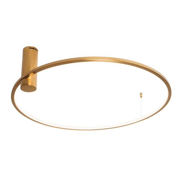 Złoty Plafon Sufitowy LED Okrąg QUEEN C0240 MAXLIGHT