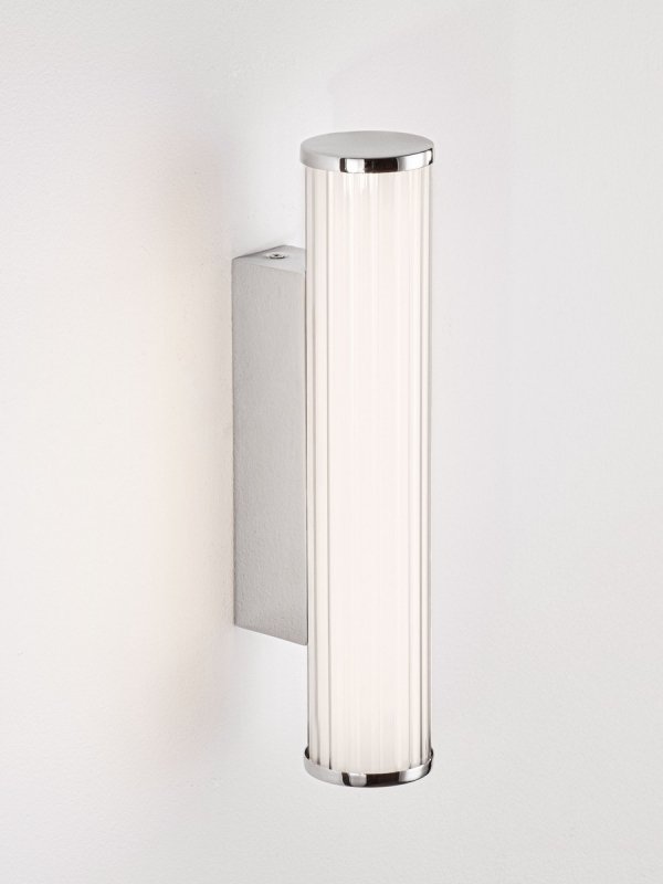 Lampa ścienna kinkiet LED tuba z ryflowanego szkła 30cm minimalistyczny zmiana barwy światła IP44 ALEGRANZA LE45769 Luces Exclusivas