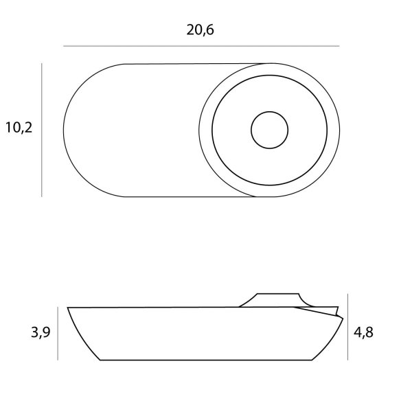 Lampa sufitowa plafon LED minimalistyczna nowoczesna podłużna regulowana biała aluminiowa Vector C0267 MAXLIGHT 