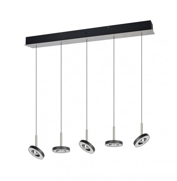Lampa wisząca LED okrągła wielopunktowa designerska nowoczesna ściemnialna GUANO 334410507 Trio