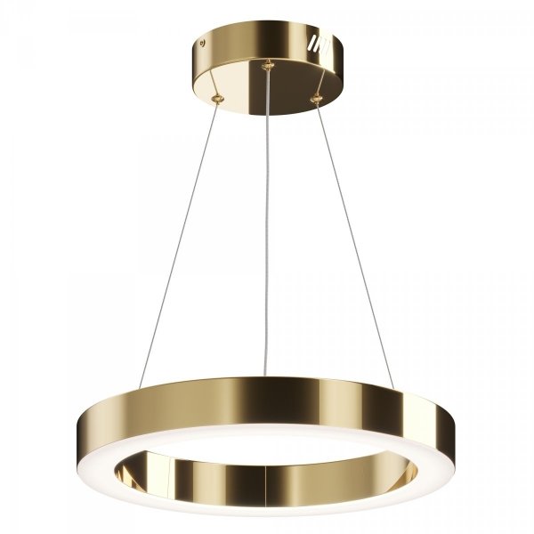 Złota Lampa Wisząca RING Okrąg LED SATURNO MOD415PL-L36BS4K MAYTONI