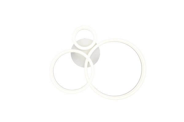 Nowoczesny plafon lampa sufitowa LED biała metalowa designerska minimalistyczna koła SCOPE R63601331 RL