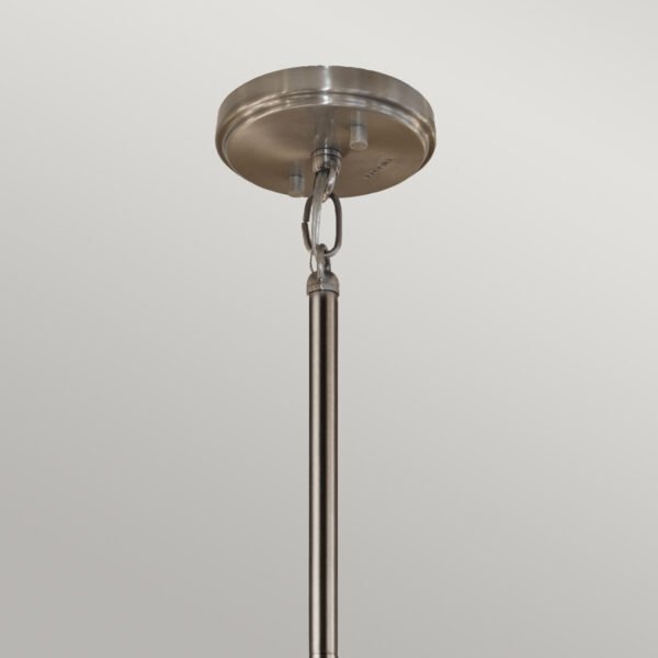 Żyrandol Aleeka - 5 źródeł światła Klasyczny pewter owalne szklane klosze ringi pierścienie nowoczesny elegancki możliwość ściemniania KL-ALEEKA5B KICHLER