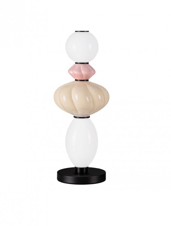 Lampa stołowa nocna LED szklana różne kształty wielokolorowa designerska art deco możliwość ściemniania CASURNO LE45224 Luces Exclusivas