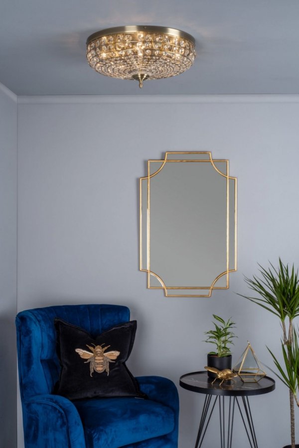 Designerski Plafon Sufitowy Ozdobna Kryształowe Elementy ASMARA ASM5475 DAR LIGHTING