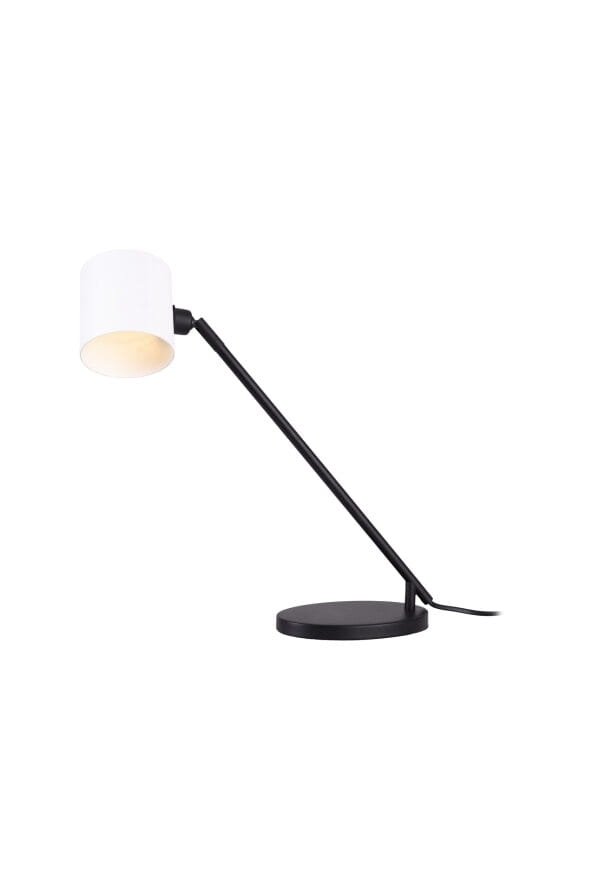 Nowoczesna Biała Lampka Stołowa Tuba LAXER T0052 MAXLIGHT