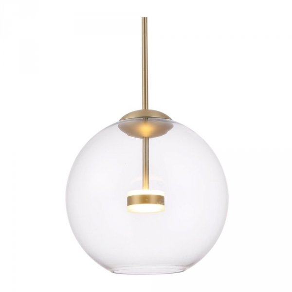 DESIGNERSKA LAMPA WISZĄCA KULA W STLU ART DECO MAYTONI COMETA MOD056PL-L12G3K ZŁOTA