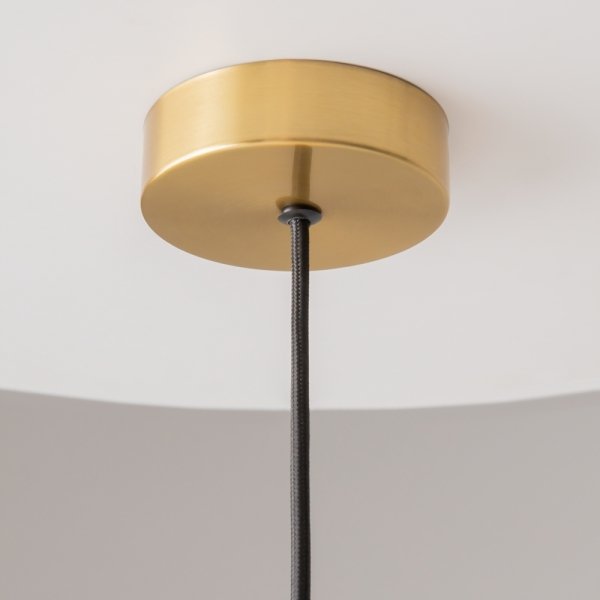 Nowoczesna designerska lampa wisząca owalna metalowa mosiądz Levitation MAYTONI MOD376PL-01G