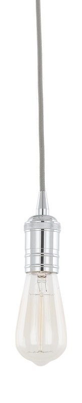 LAMPA WISZĄCA ZWIS NA ŻARÓWKĘ ATRIUM DS-M-036 CHROME ITALUX