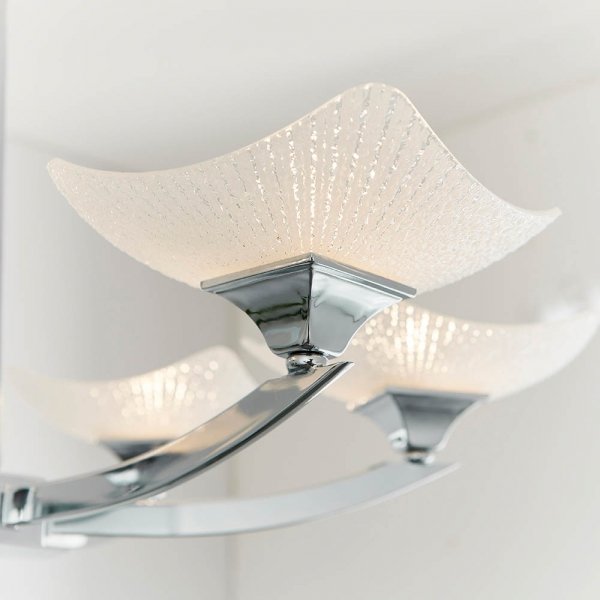 Designerska Sufitowa Lampa Wisząca Chrom AYRES AYRES-6CH ENDON