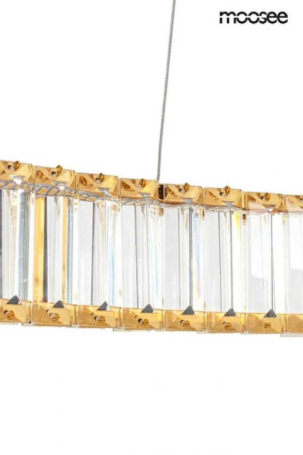 Kryształowa Złota Lampa Wisząca Glamour LIBERTY MSE020100173 MOOSEE