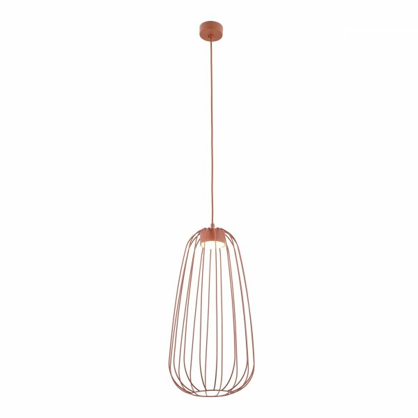 Lampa wisząca kolor ceglany ażurowa druciana owalna minimalistyczna loftowa uniwersalna klasyczna SPHERA S 11308 TK-LIGHTING