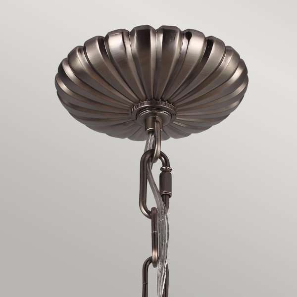 Lampa wisząca Adams 4 źródła światła antyczny nikiel styl wiktoriański FE-ADAMS-4P-ANL FEISS