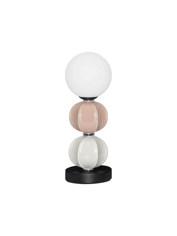 Lampka stołowa nocna ceramiczne kule dekoracyjne designerska na komodę Luces Exclusivas