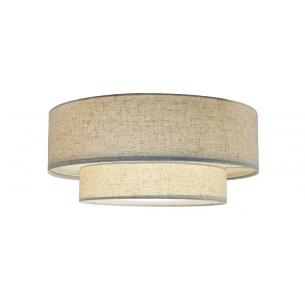 Beżowy abażurowy plafon sufitowy Malodin 2512436009 Nordlux