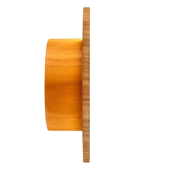 Nowoczesny drewniany okrągły kinkiet LED 8W CLEAN QN-CLEAN-LED-WB-25-TEAK