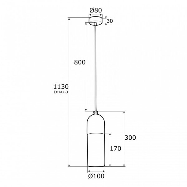 NOWOCZESNA CZARNA LAMPA WISZĄCA LOFT ARGON BURGOS 4213